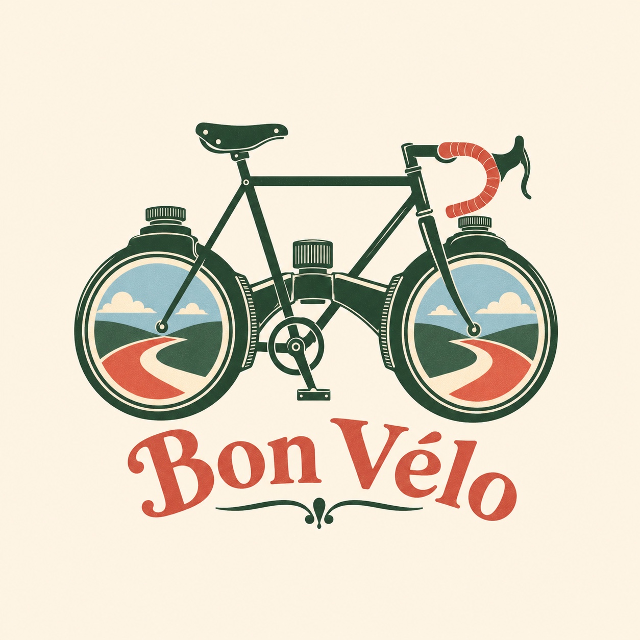 Bon Vélo — a touring bicycle carrying scenic routes in its wheels